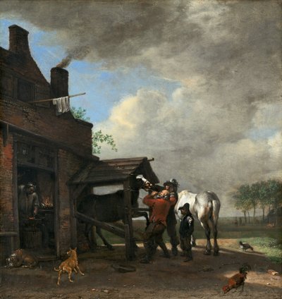 La bottega del maniscalco da Paulus Potter
