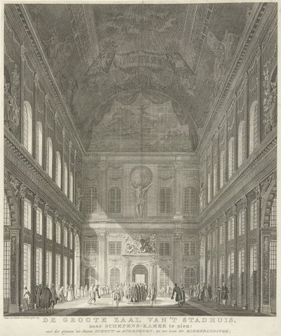 Sala civica nel Municipio sulla Piazza Dam ad Amsterdam da Paulus van Liender