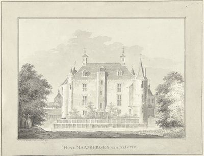 La Casa Maarsbergen, vista da dietro da Paulus van Liender