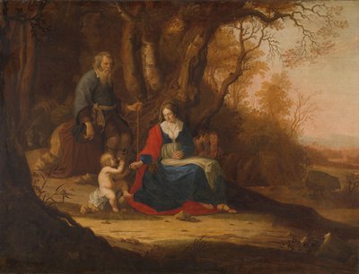 Riposo durante la fuga in Egitto da Paulus van Vianen (II)