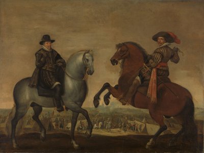 Principi Maurits e Frederik Hendrik a Cavallo da Pauwels van Hillegaert (workshop of)