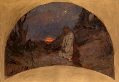 Agonia nel giardino degli ulivi (schizzo per la decorazione della cattedrale di San Vladimir a Kiev) da Pavel Alexandrovich Svedomsky