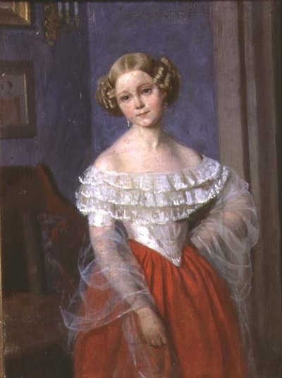 Ritratto di Olga Ivanovna Demonkala da Pavel Andreevich Fedotov
