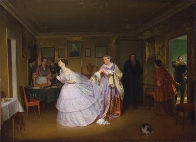 Il maggiore fa una proposta, 1851 da Pavel Andreevich Fedotov