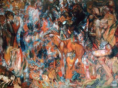 Composizione con cavaliere da Pawel Nikolajewitsch Filonow