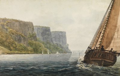 Il Pacchetto Mohawk di Albany che Passa i Palisades, 1811-ca. 1813 da Pavel Petrovic Svin