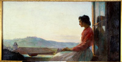 Jovanina seduta sul davanzale da Pavel Petrovich Chistyakov