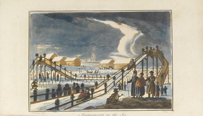 Divertimento sul ghiaccio, 1813 da Pavel Petrovich Svinyin