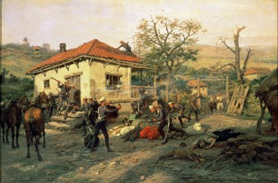 Una Scena dalla Guerra Russo-Turca del 1876-77 da Pawel Kowalewsky
