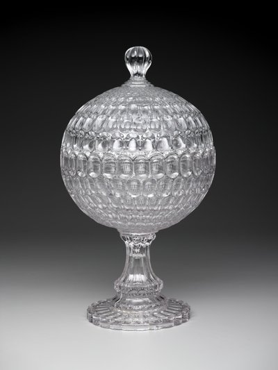 Compote coperto "Argus", c.1855-75 da Pears and Co. Pittsburgh Bakewell