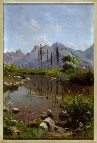 Riva del lago di Ginevra da Peder Monsted