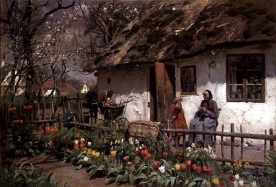Fuori dal cottage da Peder Monsted