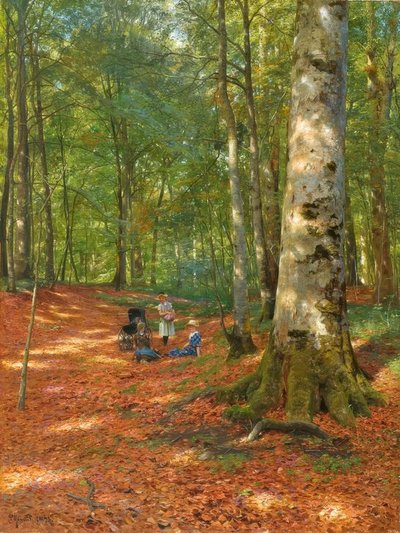 Peder Mønsted, Nella radura della foresta da Peder Monsted