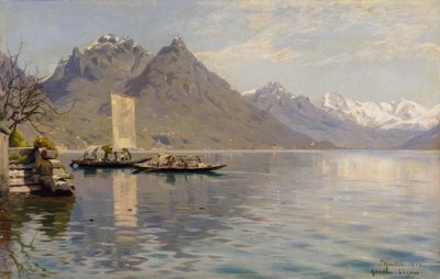 Sole sul Lago di Lugano da Peder Monsted