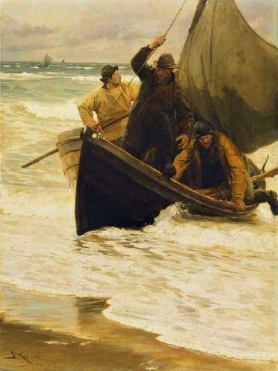 Pescatore che torna a casa, Skagen, 1885 da Peder Severin Krøyer