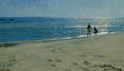 Bagliore del sole sul mare, Skagen da Peder Severin Krøyer
