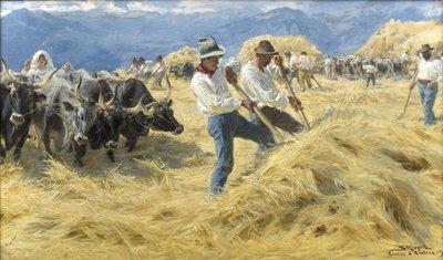 Trebbiare in Abruzzo da Peder Severin Krøyer
