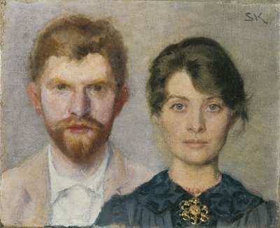 Doppio ritratto di Marie e Peder Severin Krøyer, 1890 da Peder Severin Krøyer