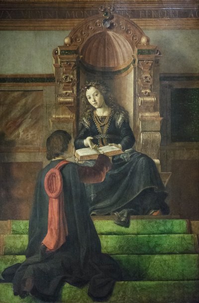 Allegoria della retorica, c.1477-82 da Pedro Berruguete