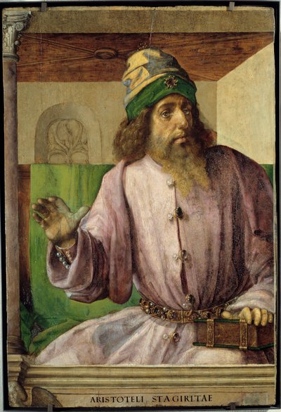 Ritratto di Aristotele, filosofo greco da Pedro Berruguete