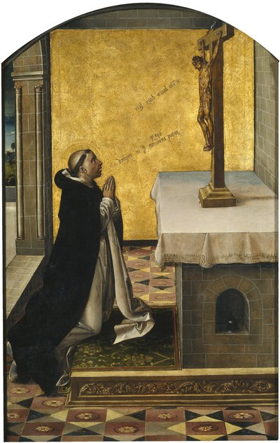 San Pietro Martire in preghiera, 1493-1499 da Pedro Berruguete