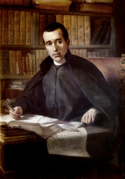 Ritratto del filosofo e sacerdote spagnolo Jacques Balmes i Urpia (1810-1848), fine XIX secolo da Pedro Borrell y del Caso