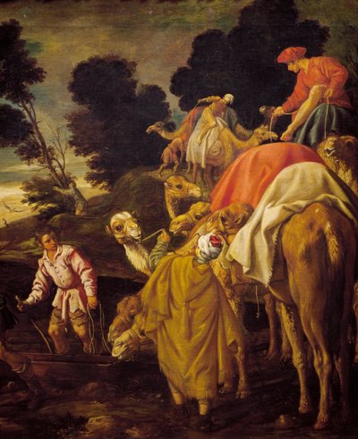 Carovana di cammelli (dettaglio) da Pedro Orrente
