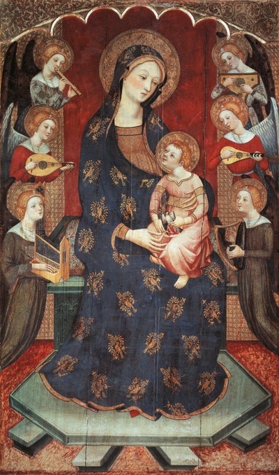 Madonna con Bambino e Angeli che suonano da Pedro Serra