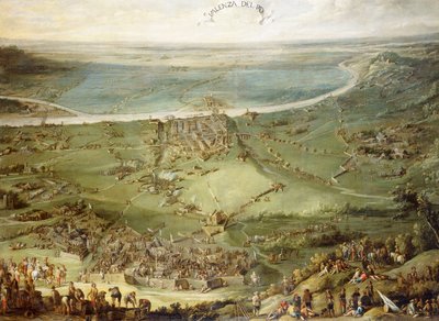 Le truppe spagnole e imperiali sconfitte dalla Francia e dal Savoia a Valenza Po da Peeter Snayers