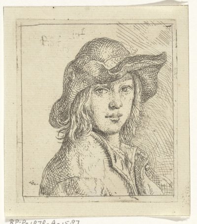 Busto di un giovane con cappello da Peeter Snijers