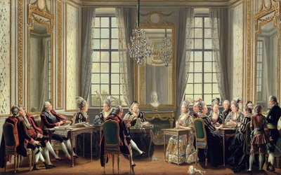 Conversazione al Palazzo di Drottningholm, 1779 da Pehr Hilleström