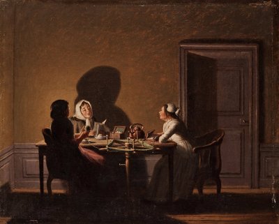 Lettura alla luce della candela da Pehr Hilleström