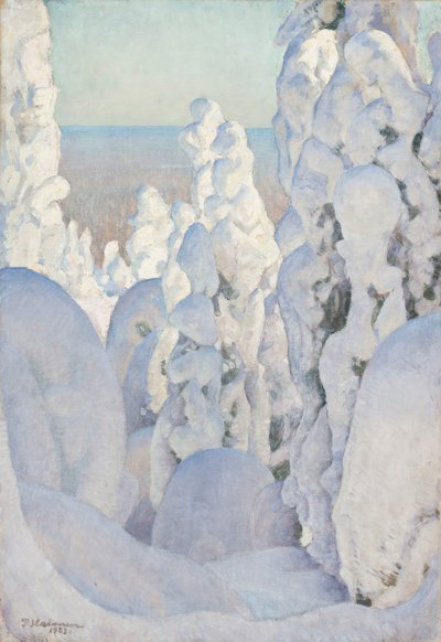 Paesaggio invernale a Kinahmi, 1923 da Pekka Halonen