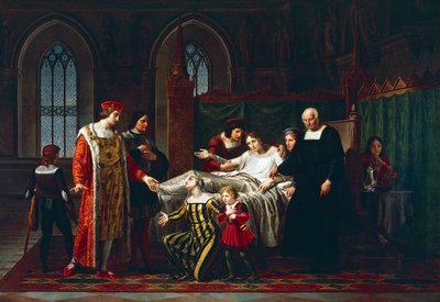 Carlo VIII incontra il morente Gian Galeazzo Sforza a Pavia da Pelagio Palagi