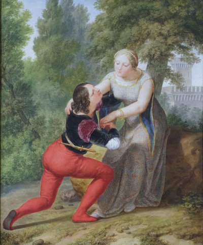 Orombello e Beatrice di Tenda nel castello di Binasco da Pelagio Palagi