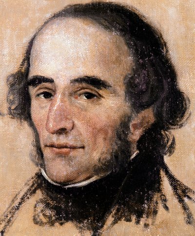 Ritratto di Niccolò Paganini (1782-1840) violinista e compositore italiano da Pelagio Palagi