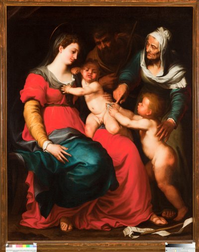 La Sacra Famiglia con la farfalla e con Sant