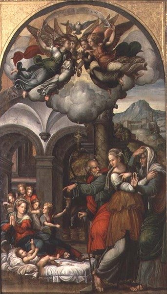 Natività con le due levatrici da Pellegrino (c.1460 1523) Aretusi