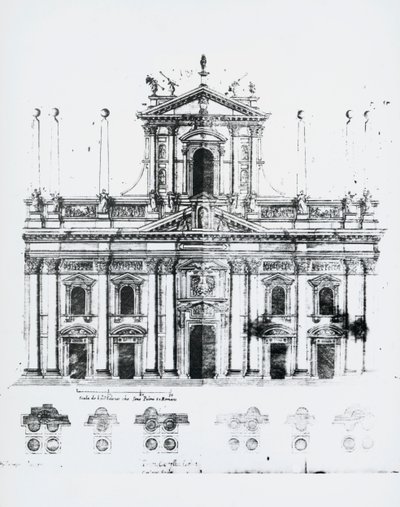 Progetto per la facciata del Duomo di Milano da Pellegrino Tibaldi