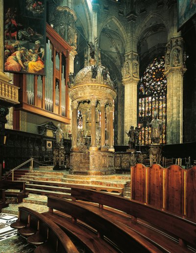Italia, Duomo di Milano, Presbiterio con tabernacolo, di Pellegrino Tibaldi detto Pellegrini da Pellegrino Tibaldi