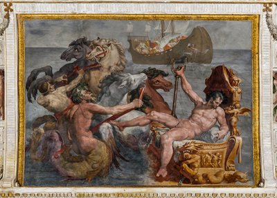 Nettuno e la nave di Ulisse (dettaglio) da Pellegrino Tibaldi