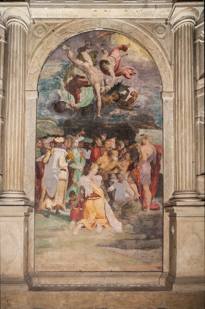 San Giovanni Battista che battezza le persone, Cappella Poggi da Pellegrino Tibaldi