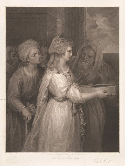 Mrs Seaforth come Tuccia - La Vestale da Peltro W. Tomkins