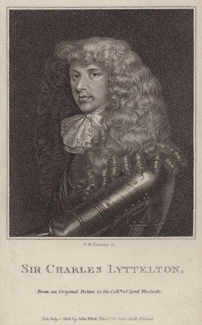 Sir Charles Lyttelton, politico inglese e governatore coloniale della Giamaica da Peltro William Tomkins