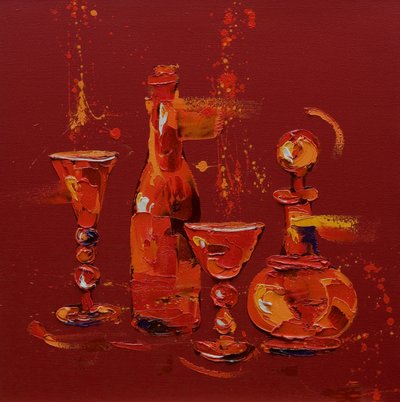 Natura morta in rosso da Penny Warden