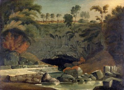 Porth-yr-Ogof, Brecknockshire, 1819 da Penry Williams