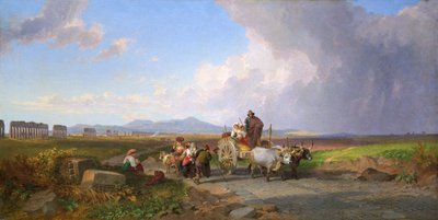 Scena nella campagna romana da Penry Williams