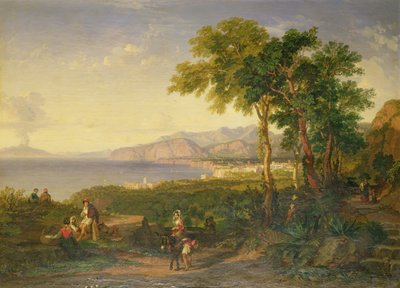 La baia di Salerno, c.1820-30 da Penry Williams