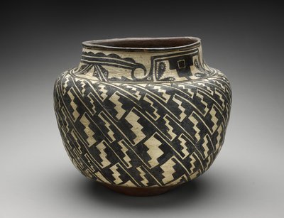 Vaso (Olla) con motivo a gradini da People Zuni
