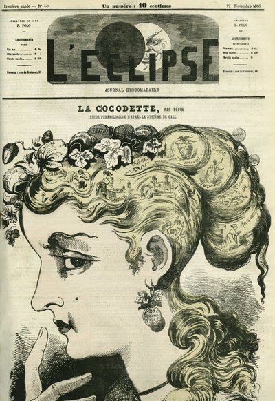 Cocodette, uno studio di frenologia dal sistema di Gall. Copertina in "L